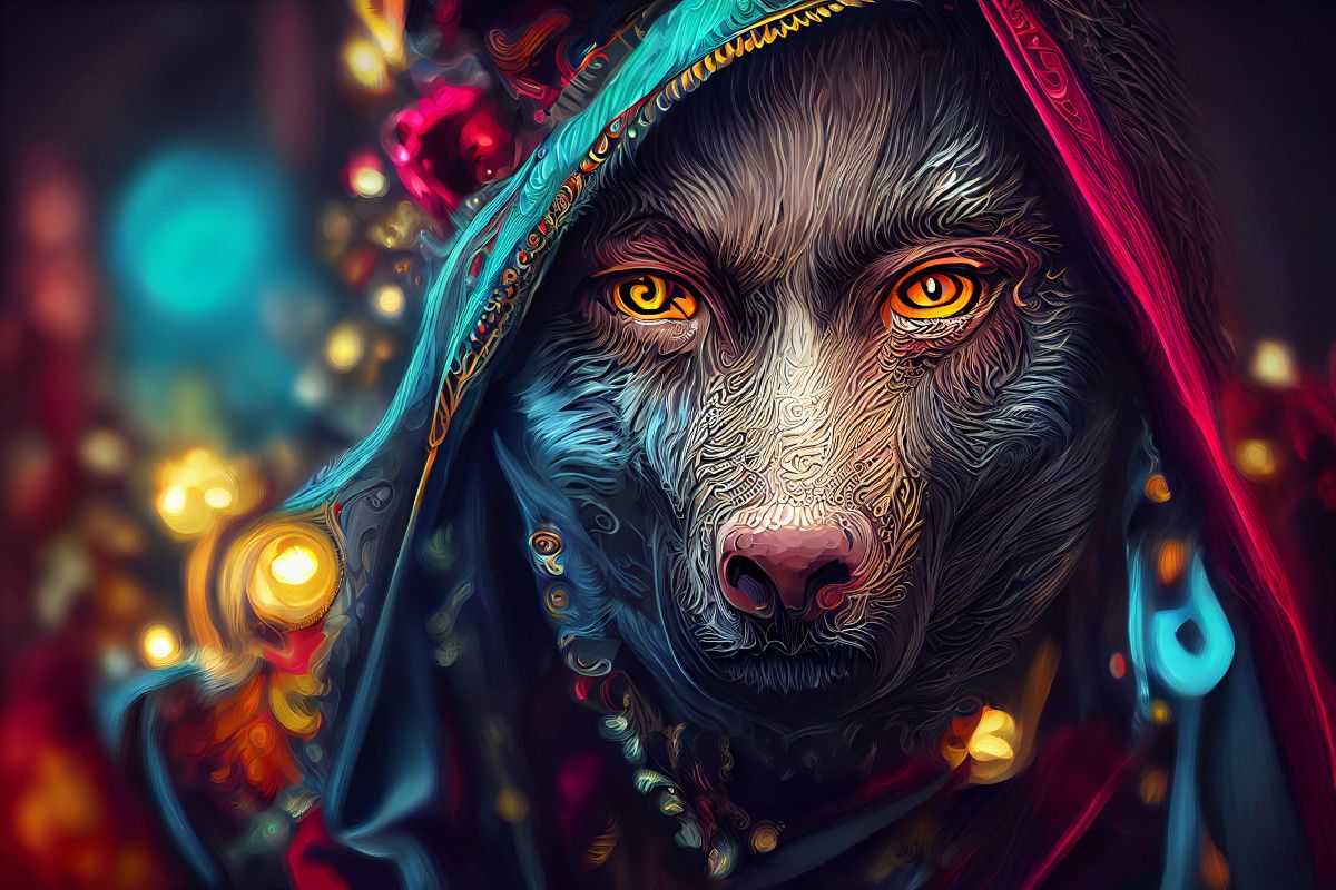 Mystical Wolf Mage